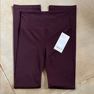 Athleta Elation Straight Leg Pant Burgundy/Cabernet/wine color